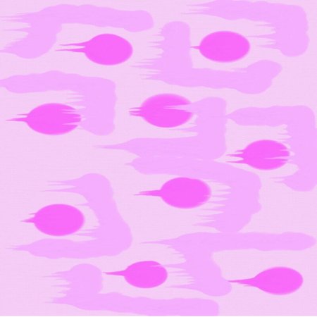 Abstract background of spots of pink spreading paint light and dark throughout the drawingのイラスト素材