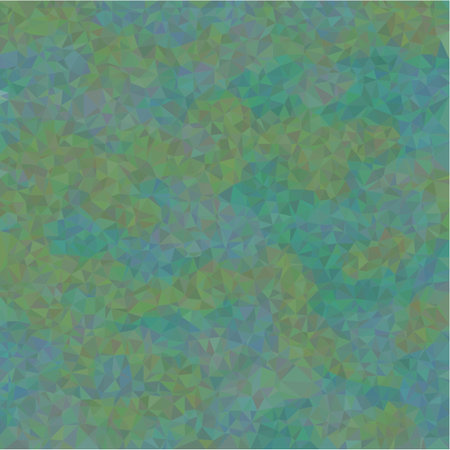 Abstract background of small triangles polygon green shards sharp throughout the drawingのイラスト素材