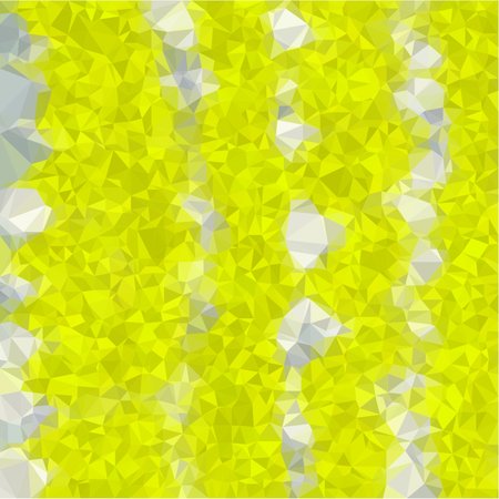 Abstract background of small triangles polygon yellow and gray fragments light and darkのイラスト素材