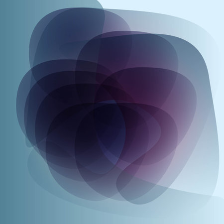 Abstract blue background with smooth lines. Vector illustration for your design.のイラスト素材