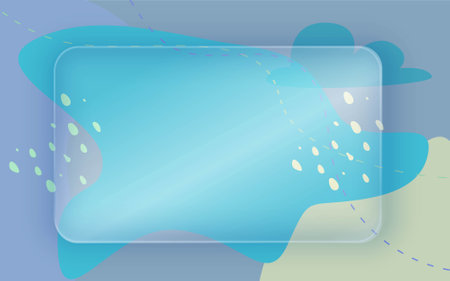 abstract dot and line curve colorful background with gradient transparency bannerのイラスト素材