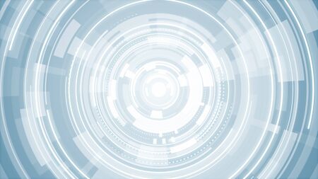Circle white blue bright technology Hi-tech background. Abstract graphic digital future concept design.の写真素材