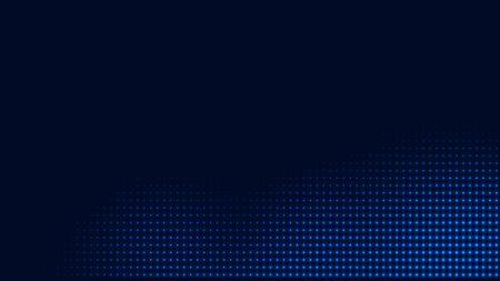 Dot blue pattern screen led light gradient texture background. Abstract  technology big data digital background. 3d rendering.の写真素材