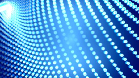 Dot white blue wave light screen gradient texture background. Abstract  technology big data digital background. 3d rendering.の写真素材