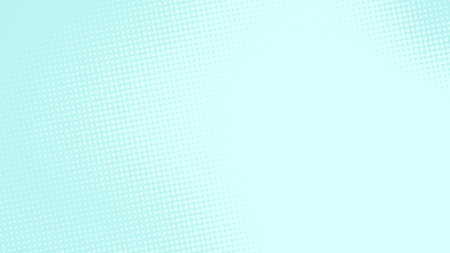 Dots halftone white blue and green color pattern gradient texture with technology digital...
