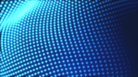 Dot blue wave light screen gradient texture background. Abstract  technology big data digital background. 3d rendering.の写真素材