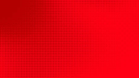 Dots halftone red color pattern gradient texture with technology digital background. Dots pop art comics with summer background. の写真素材