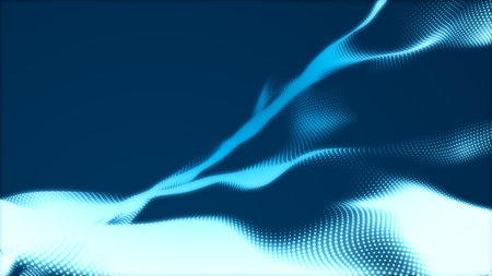 Dot blue wave light screen gradient texture background. Abstract  technology big data digital...
