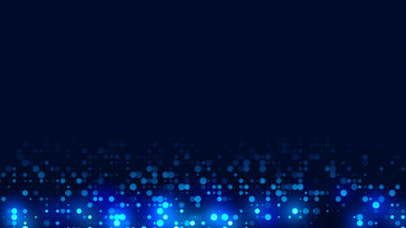 Dot blue pattern screen led light gradient texture background. Abstract  technology big data digital background. 3d rendering.の写真素材
