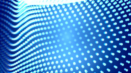 Dot white blue wave light screen gradient texture background. Abstract  technology big data digital background. 3d rendering.の写真素材