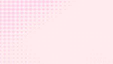 Dot pink white pattern gradient texture background. Abstract pop art halftone and retro style.の写真素材