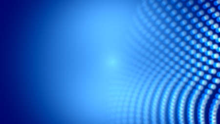 Dot white blue wave light screen gradient texture background. Abstract  technology big data digital background. 3d rendering.の写真素材