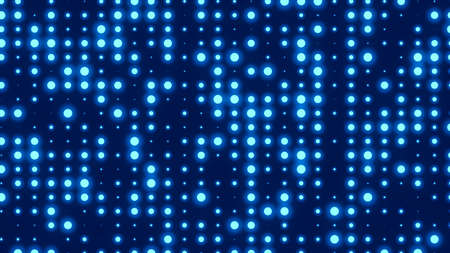 Dot  white blue pattern screen led light gradient texture background. Abstract  technology big data digital background. 3d rendering.の写真素材