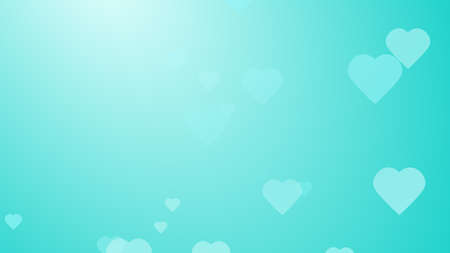 Medical health green blue hearts pattern background. Abstract healthcare technology and science concept.の写真素材