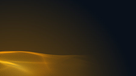 Dot orange wave light screen gradient texture background. Abstract  technology big data digital...