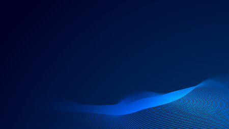 Dot blue wave light screen gradient texture background. Abstract  technology big data digital...
