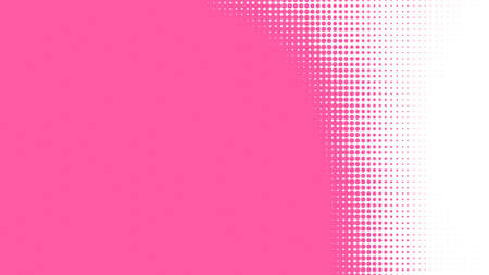 Dot pink white pattern gradient texture background. Abstract illustration pop art halftone and retro style. creative design valentine concept,の写真素材