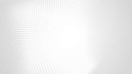 Dot white gray wave light technology texture background. Abstract big data digital concept. 3d rendering.の写真素材