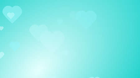 Medical health green blue hearts pattern background. Abstract healthcare technology and science concept.の写真素材