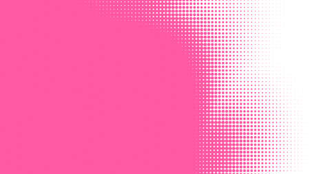 Dot pink white pattern gradient texture background. Abstract illustration pop art halftone and retro style. creative design valentine concept,の写真素材