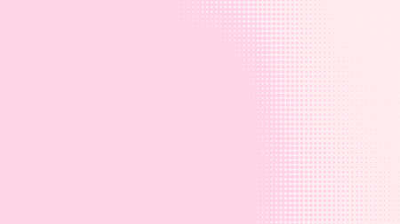 Dot pink white pattern gradient texture background. Abstract pop art halftone and retro style.の写真素材