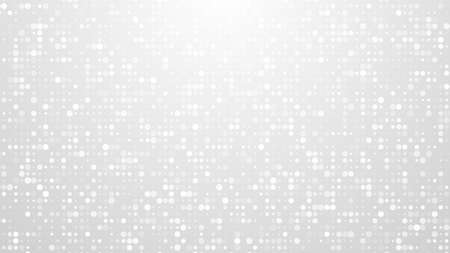 Dot white gray pattern gradient texture background. Abstract  technology big data digital background. 3d rendering.の写真素材