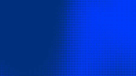 Dots halftone blue color pattern gradient texture with technology digital background. Dots pop art comics style with summer concept design.の写真素材