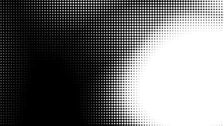 Dot white black pattern gradient texture background. Abstract pop art halftone and retro style.の写真素材