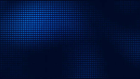 Dot blue pattern screen led light gradient texture background. Abstract  technology big data digital background. 3d rendering.の写真素材