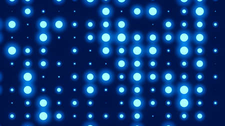 Dot  white blue pattern screen led light gradient texture background. Abstract  technology big data digital background. 3d rendering.の写真素材