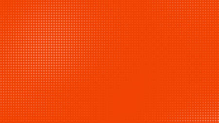 Dots halftone orange color pattern gradient texture with technology digital background. Dots pop art comics with summer background.の写真素材