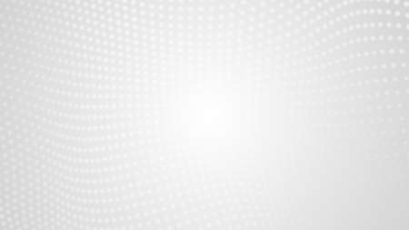 Dot white gray wave light technology texture background. Abstract big data digital concept. 3d rendering.の写真素材