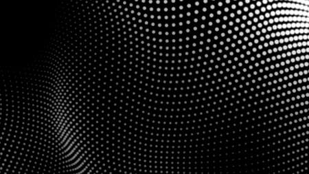 Dot white black wave technology texture background. Abstract big data digital concept. 3d rendering.の写真素材