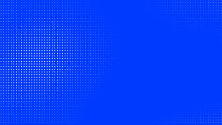 Dots halftone white blue color pattern gradient texture with technology digital background. Dots pop art comics with summer background.の写真素材