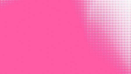Dot pink white pattern gradient texture background. Abstract illustration pop art halftone and retro style. creative design valentine concept,の写真素材