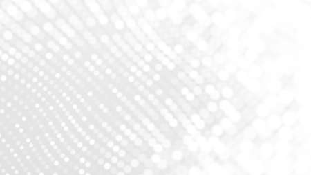 Dot white gray wave light technology texture background. Abstract big data digital concept. 3d rendering.の写真素材