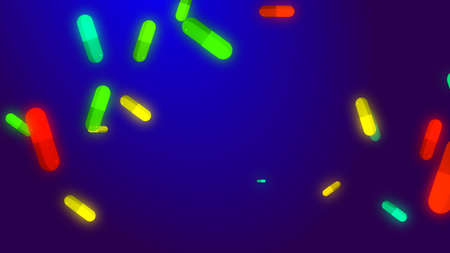Drug prescription forpill medicine capsule pattern with blue background. Abstract healthcare technology and science medical  concept.の写真素材