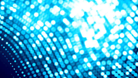 Dot white blue wave light screen gradient texture background. Abstract  technology big data digital background. 3d rendering.の写真素材
