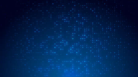 Dot  white blue pattern screen led light gradient texture background. Abstract  technology big data digital background. 3d rendering.の写真素材