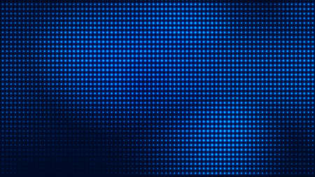 Dot blue pattern screen led light gradient texture background. Abstract  technology big data digital background. 3d rendering.の写真素材