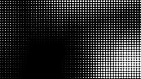 Dot white black pattern gradient texture background. Abstract pop art halftone and retro style.の写真素材