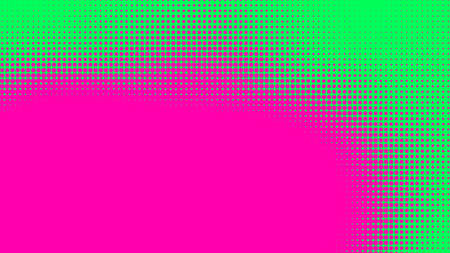 Dots halftone green pink color pattern gradient texture with technology digital background. Pop art comics with nature graphic design.の写真素材