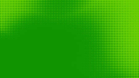Dots halftone green color pattern gradient texture with technology digital background. Dots pop art comics with nature graphic design.の写真素材