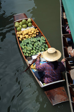 Floating market, Thailandの写真素材