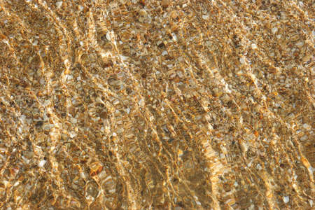 sand and rock under the waterの写真素材