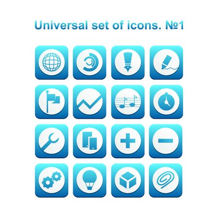 A diverse collection of infographics and icons for businessのイラスト素材