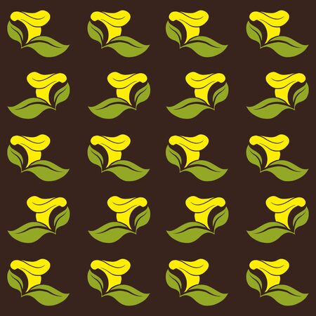 Mushrooms seamless background. Pattern. Vectorl illustration.のイラスト素材
