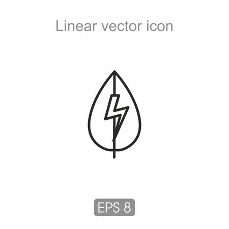 Linear icon in black and whiteのイラスト素材