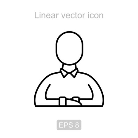 Person. Linear vector icon.のイラスト素材