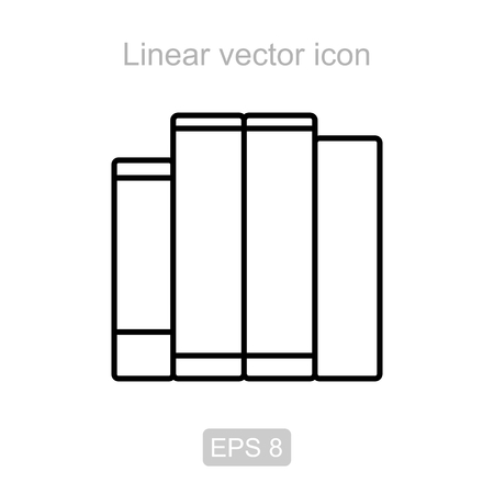 Books. Linear vector icon.のイラスト素材